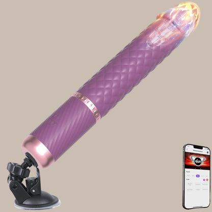 App-Controlled Thrusting Dildo Vibrator