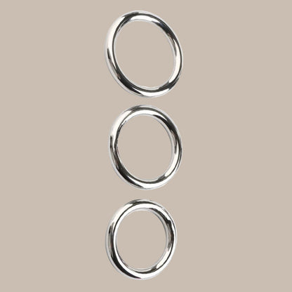 3Sizes Stainless Steel Metal Men'S Cock Ring Adult Sex Scrotum Binding Ejaculation Delay Device Glans Erection Sperm Locking Rin