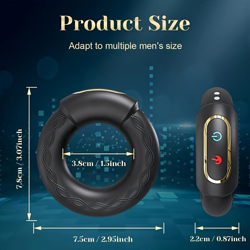 Double Vibrating Penis Ring with App Control