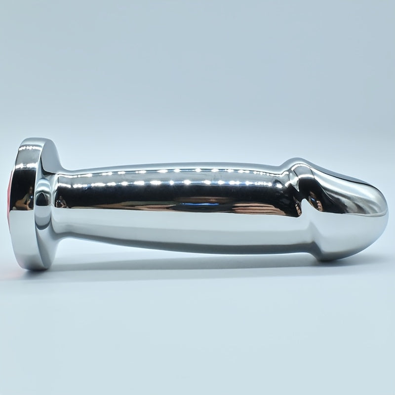 Metal Anal Plug Butt Plug BDSM for Men and Women with G-Spot Bead Dildo Double-Headed Anal Dilator Sex Toy