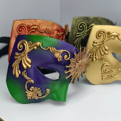 PVC Phantom Floral Half-Face Mask