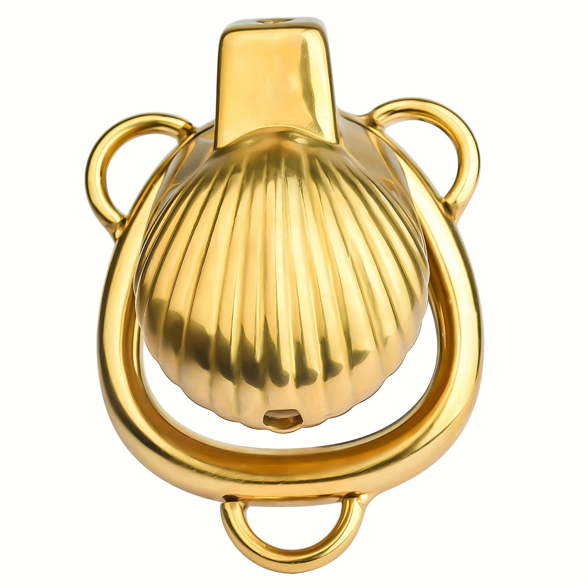 Golden Luxury Metal Chastity Cage