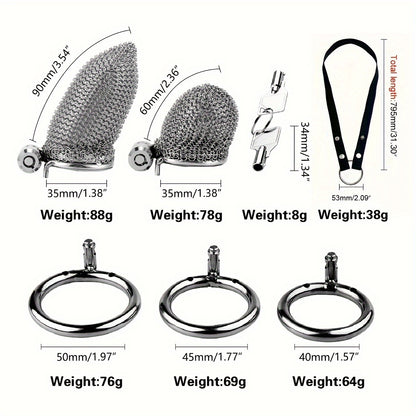 Luxury Mesh Metal Chastity