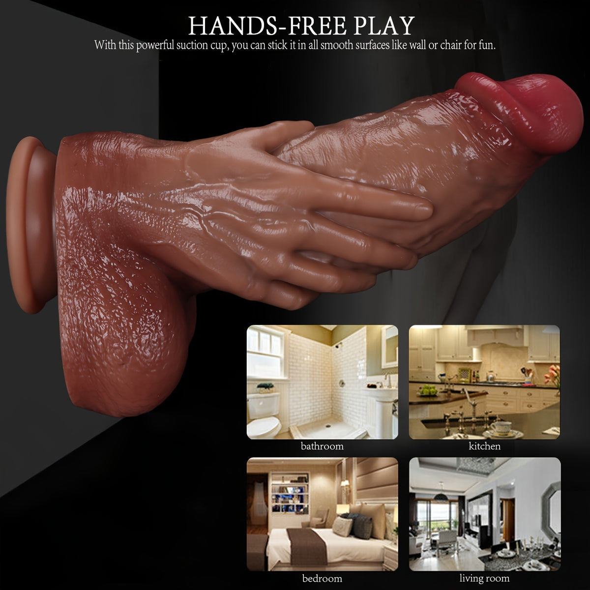 Wireless Remote Thrusting Heating Silicone Wand – S, M & L