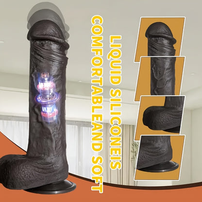 Heated Thrusting Dildo Vibrator — 10+10 Modes Suction Cup