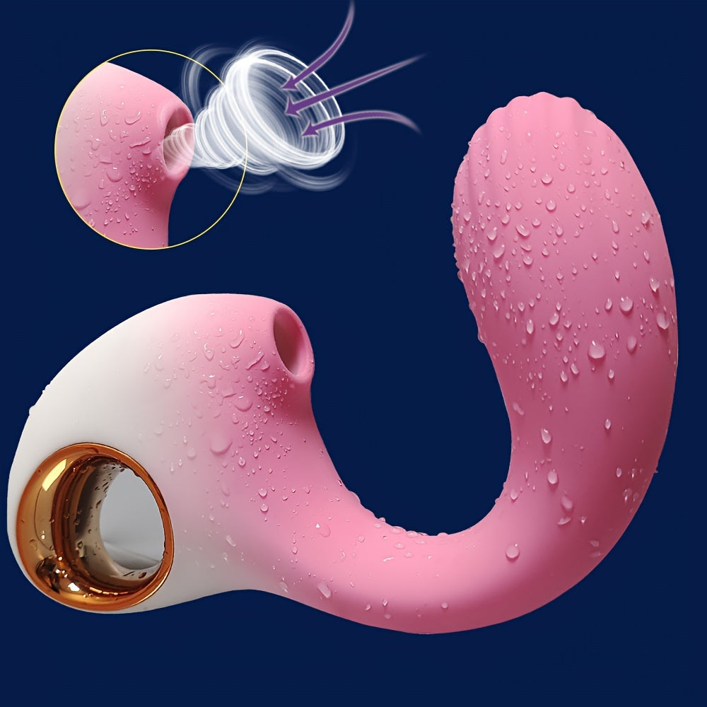 Silicone Clit Suction Vibrator — 10-Speed USB Rechargeable