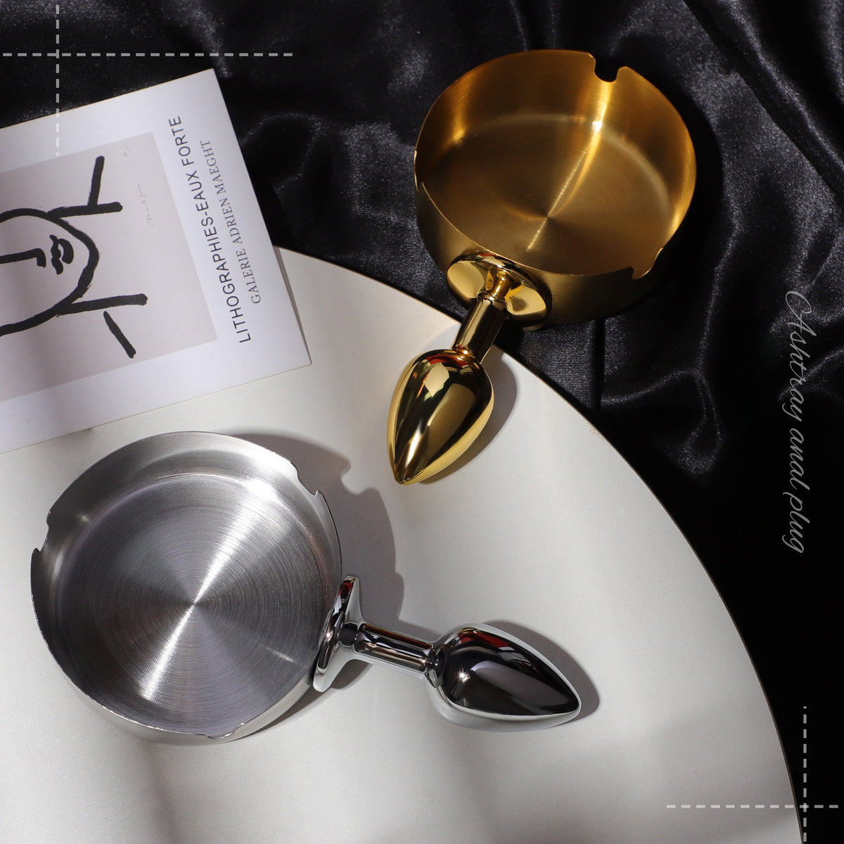 Adult Sex Toys SM Ashtray, Metal Anal Plug, Backyard Penis, Masturbation Toy, Pull Beads