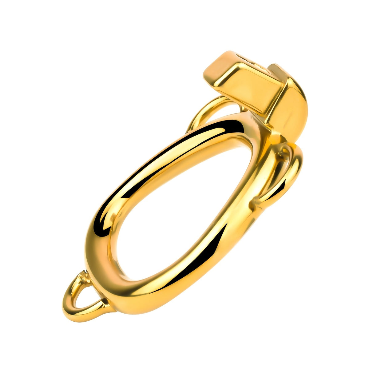 Golden Luxury Metal Chastity Cage