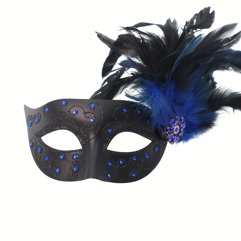 Feather Side Masquerade Eye Mask