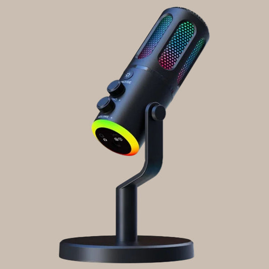 Webcam Streaming LED Mic