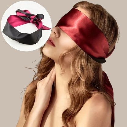 Satin Sleep Blindfold | Lace-Up Sensory Mask