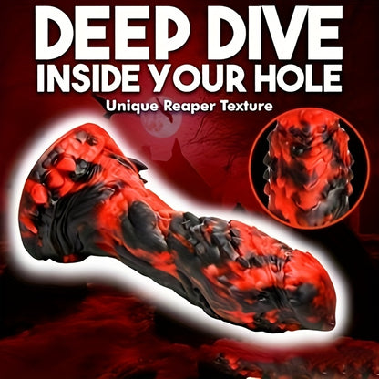 Dinosaur Scale Monster Dildo — Textured Liquid Silicone