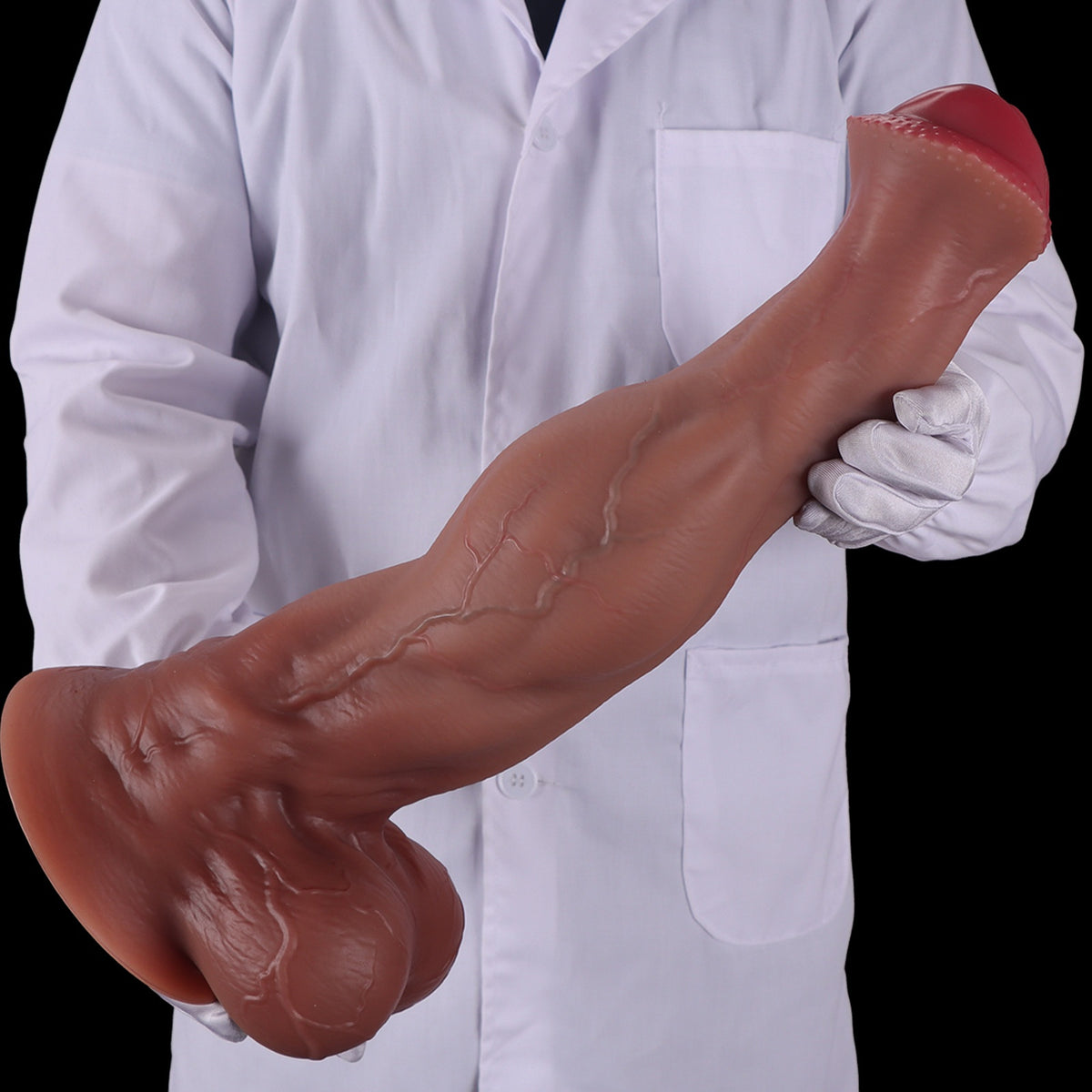 Muscle-Texture Wearable Silicone Wand – 5 Sizes S–XXL