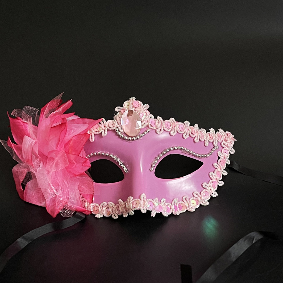 Lily Flower Prom Masquerade Mask