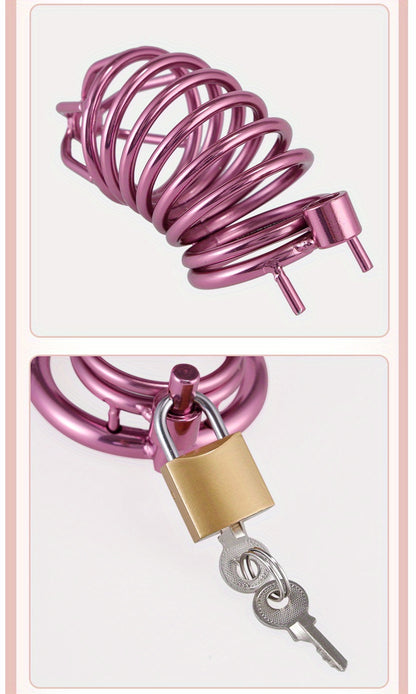 Polished Metal Male Chastity Cage