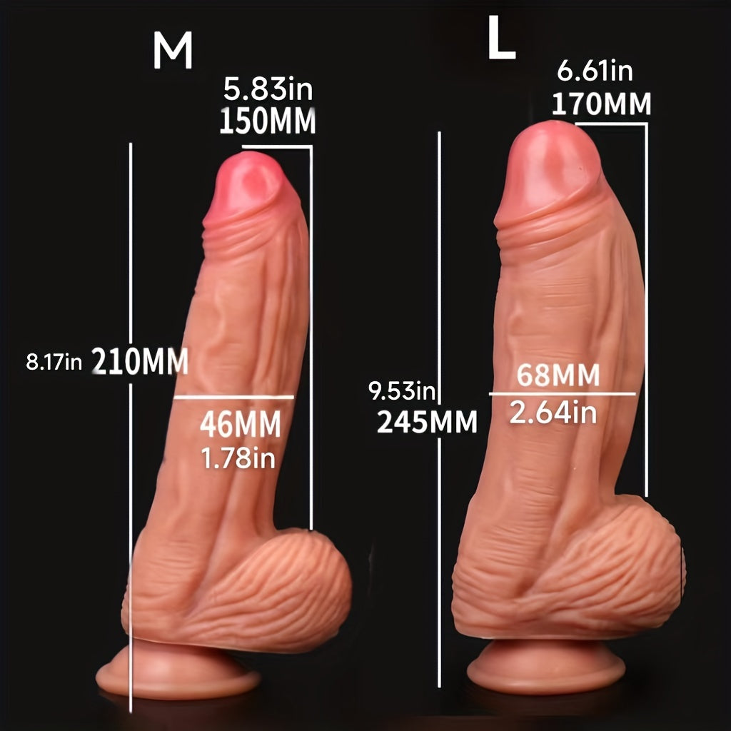 Super-Soft Natural-Tone Silicone Wand – M & L