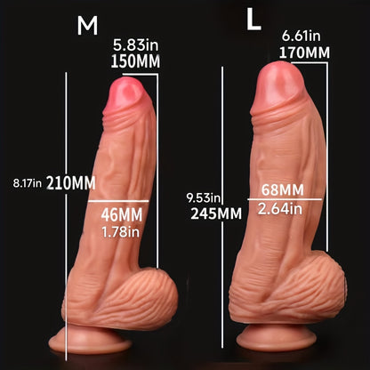 Super-Soft Natural-Tone Silicone Wand – M & L