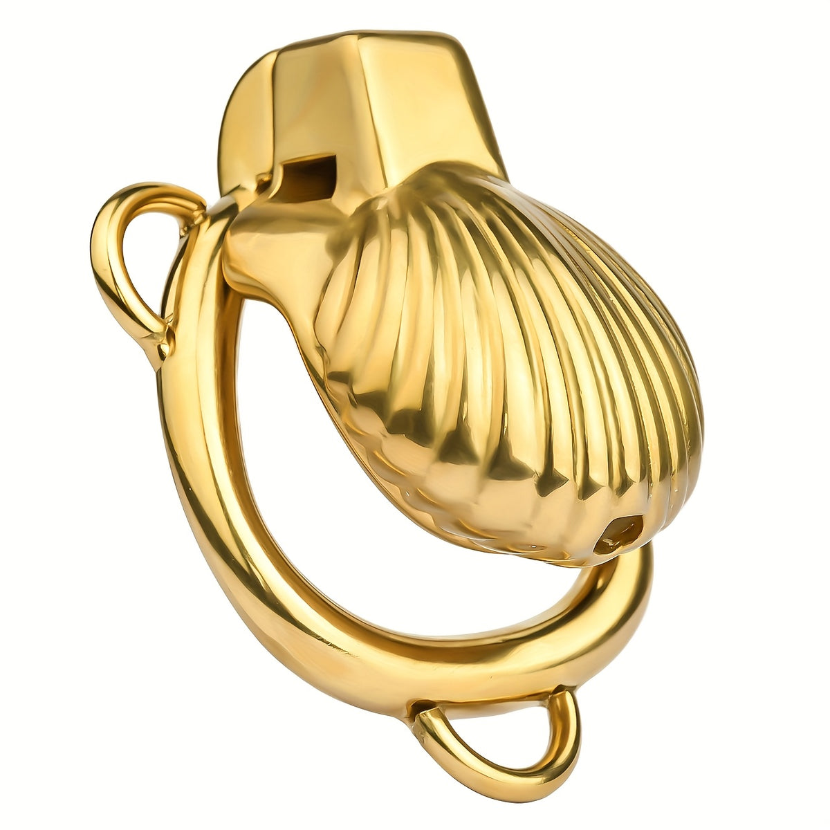 Golden Luxury Metal Chastity Cage
