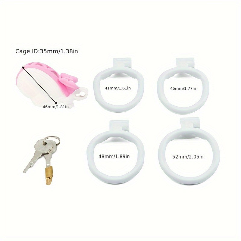 Pink Bow Chastity Cage