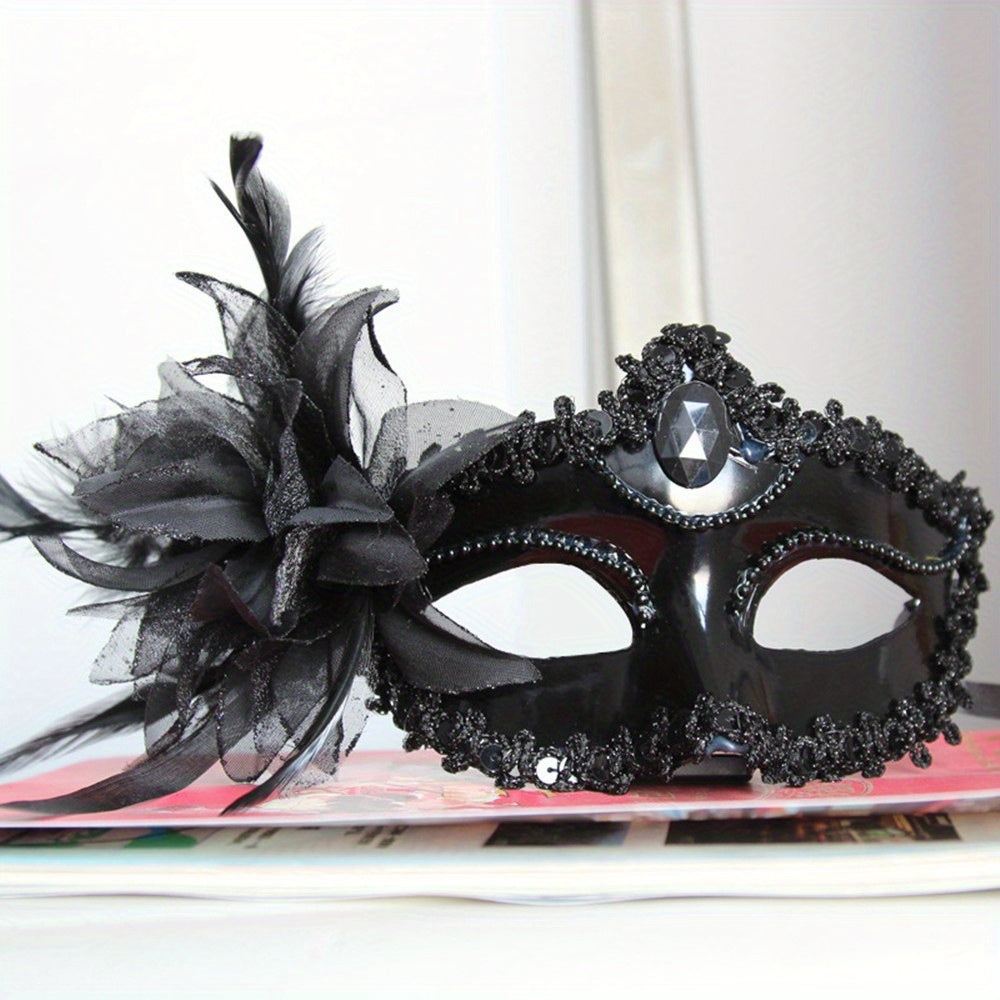 Lily Flower Prom Masquerade Mask