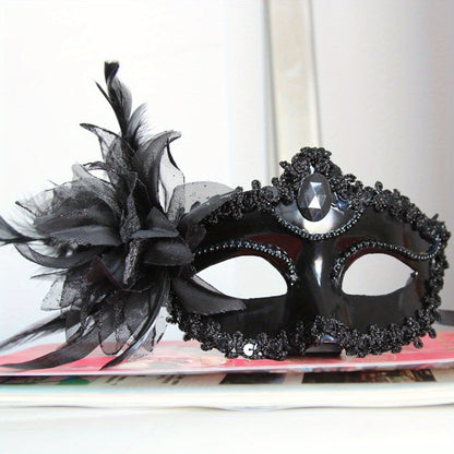 Lily Flower Prom Masquerade Mask