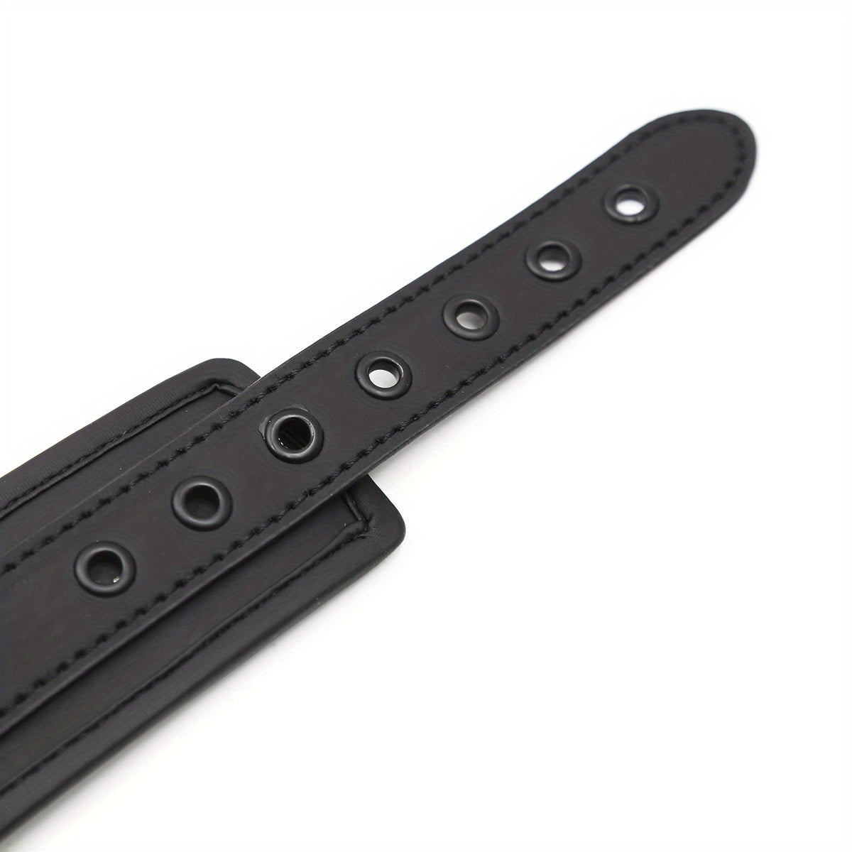 2-Security Locking Black PU Leather Dog Harness with Adjustable Straps & Metal Chains - Heavy Duty for Large Dogs, Panic Button Safety, Anti-Slip Design for Secure Control and Peace of Mind, Pet Safety Equipment, Reliable Buc