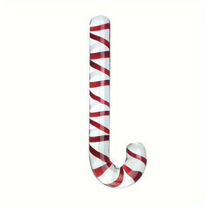 Trendy Glass Candy Cane Butt Plug