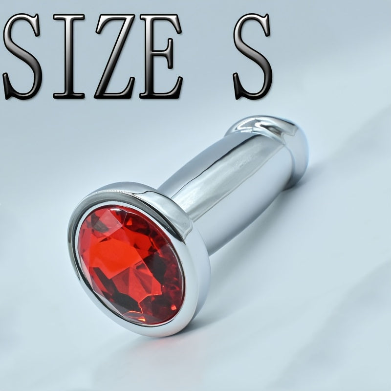 Metal Anal Plug Butt Plug BDSM for Men and Women with G-Spot Bead Dildo Double-Headed Anal Dilator Sex Toy