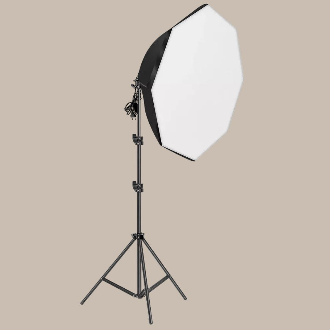Studio Lighting with Global Plug Adapters