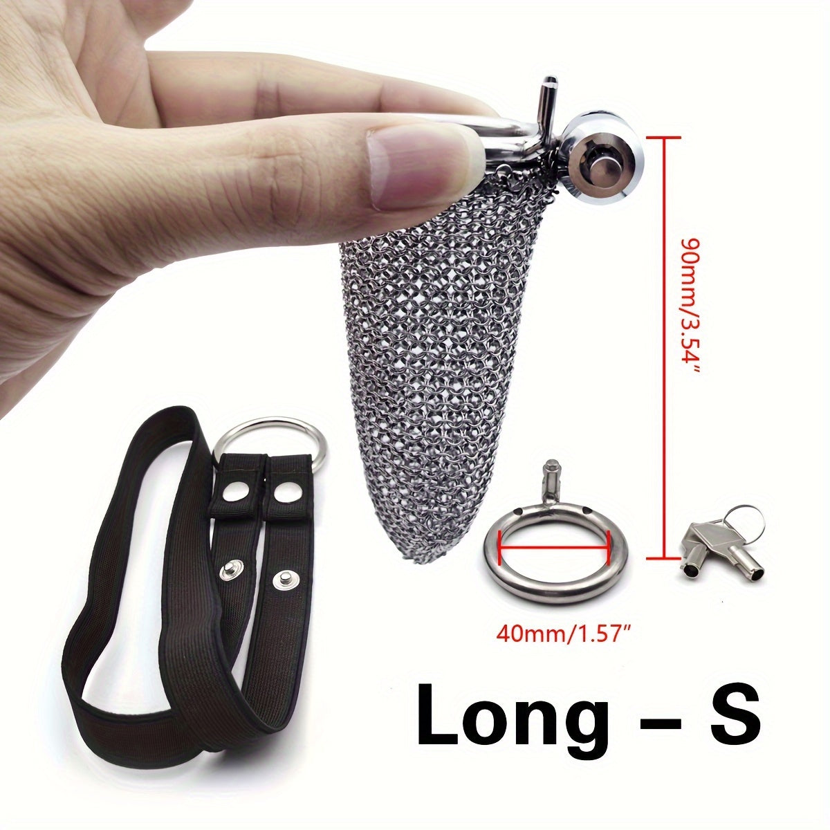 Luxury Mesh Metal Chastity