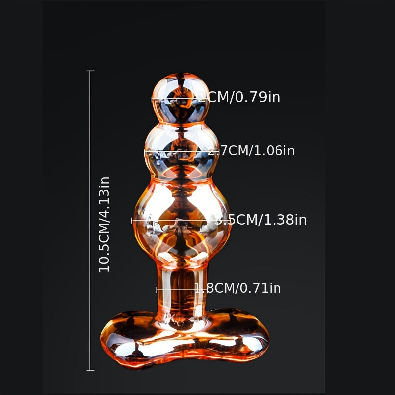 Sleek Transparent Glass Plug