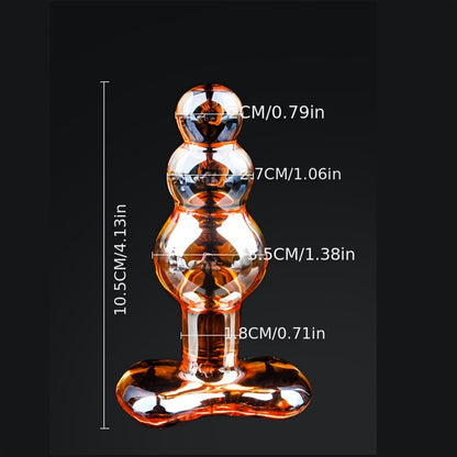 Sleek Transparent Glass Plug