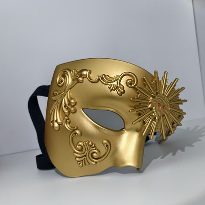 PVC Phantom Floral Half-Face Mask
