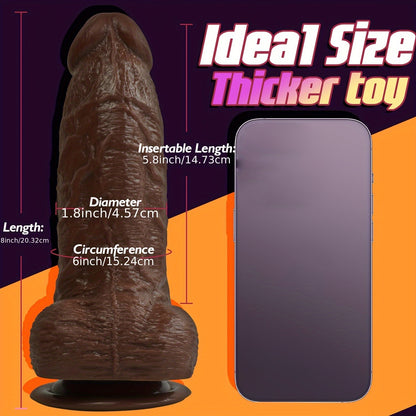 Waterproof Thick Chocolate PVC Wand – Non-Latex