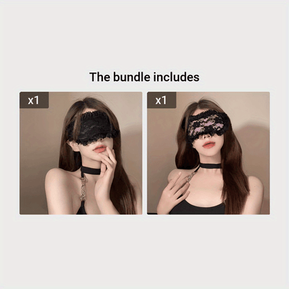 French Maid Lace Eye Mask | Soft Blindfold