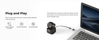 4K AI Tracking Webcam