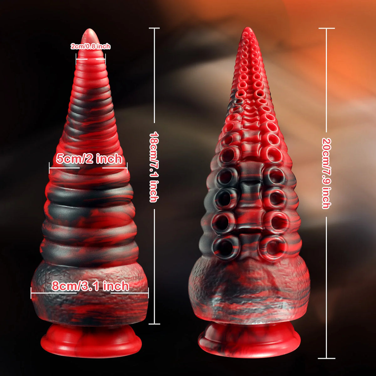 Huge Octopus Tentacle Fantasy Dildo — 4 Colours Suction