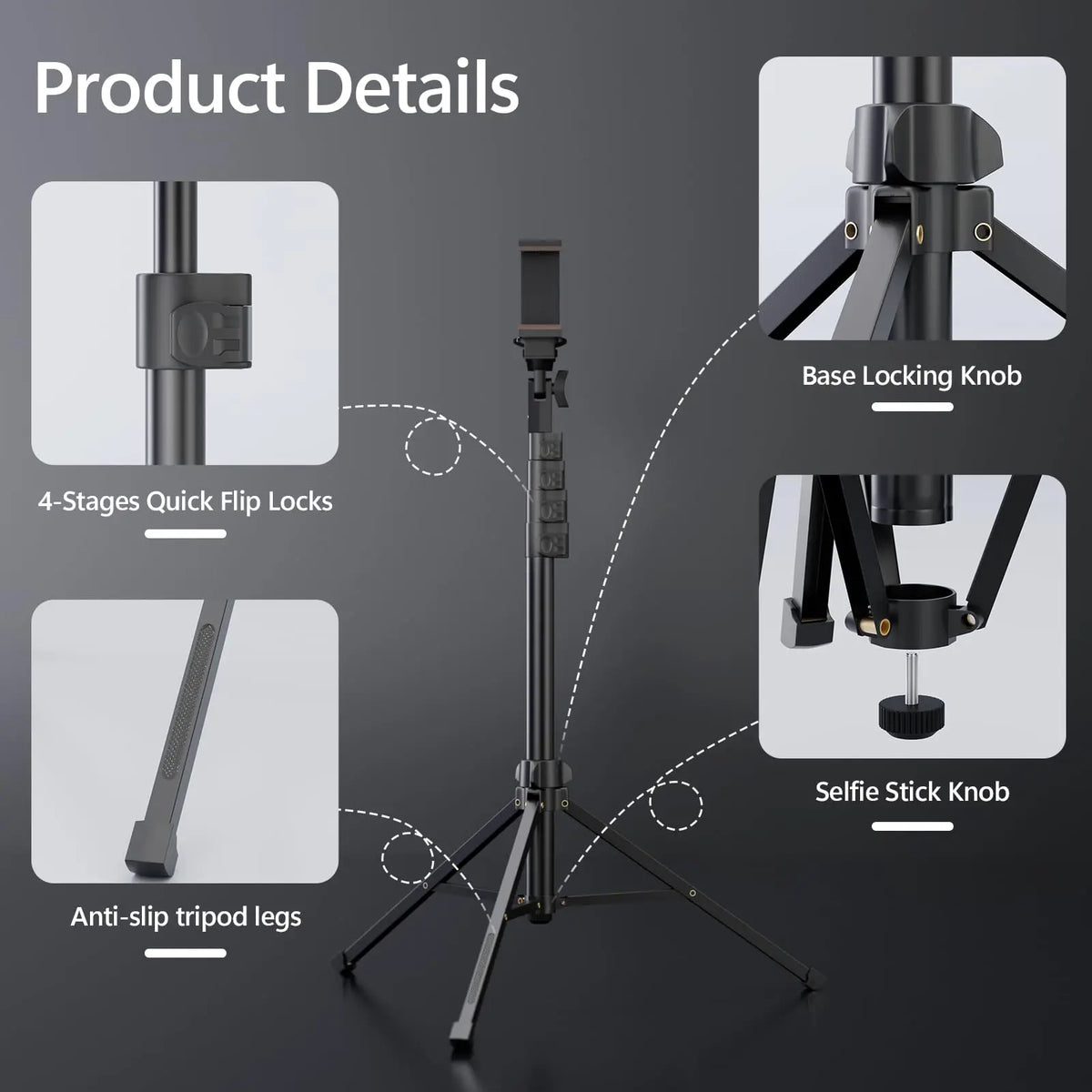 Bluetooth Selfie Stick Tripod
