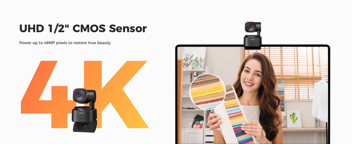 4K AI Tracking Webcam