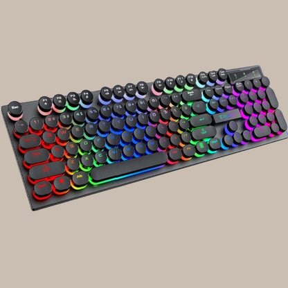 Mechanical-Style Wired Keyboard