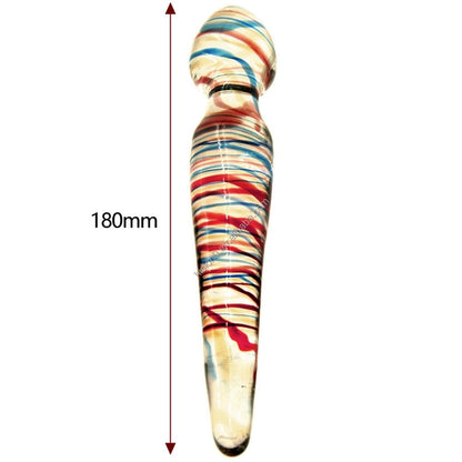 Rainbow Glass Anal Jewel