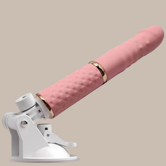Telescopic Thrusting Dildo with Suction Cup