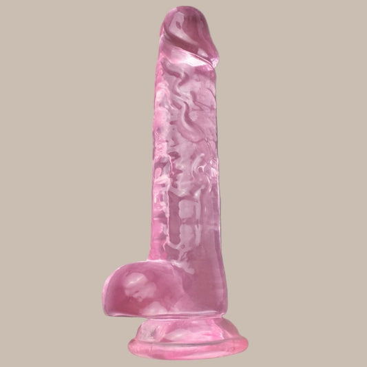 Pink Transparent Dildo