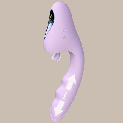 Thrusting Rabbit Vibrator — 10+10 Dual Stimulation Modes