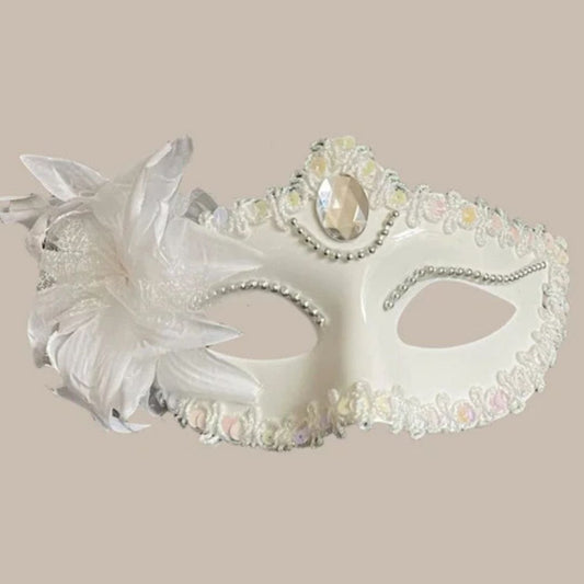 Lily Flower Prom Masquerade Mask