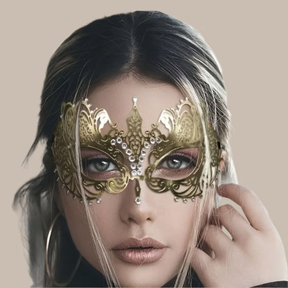 Golden Metal Venetian Dance Mask