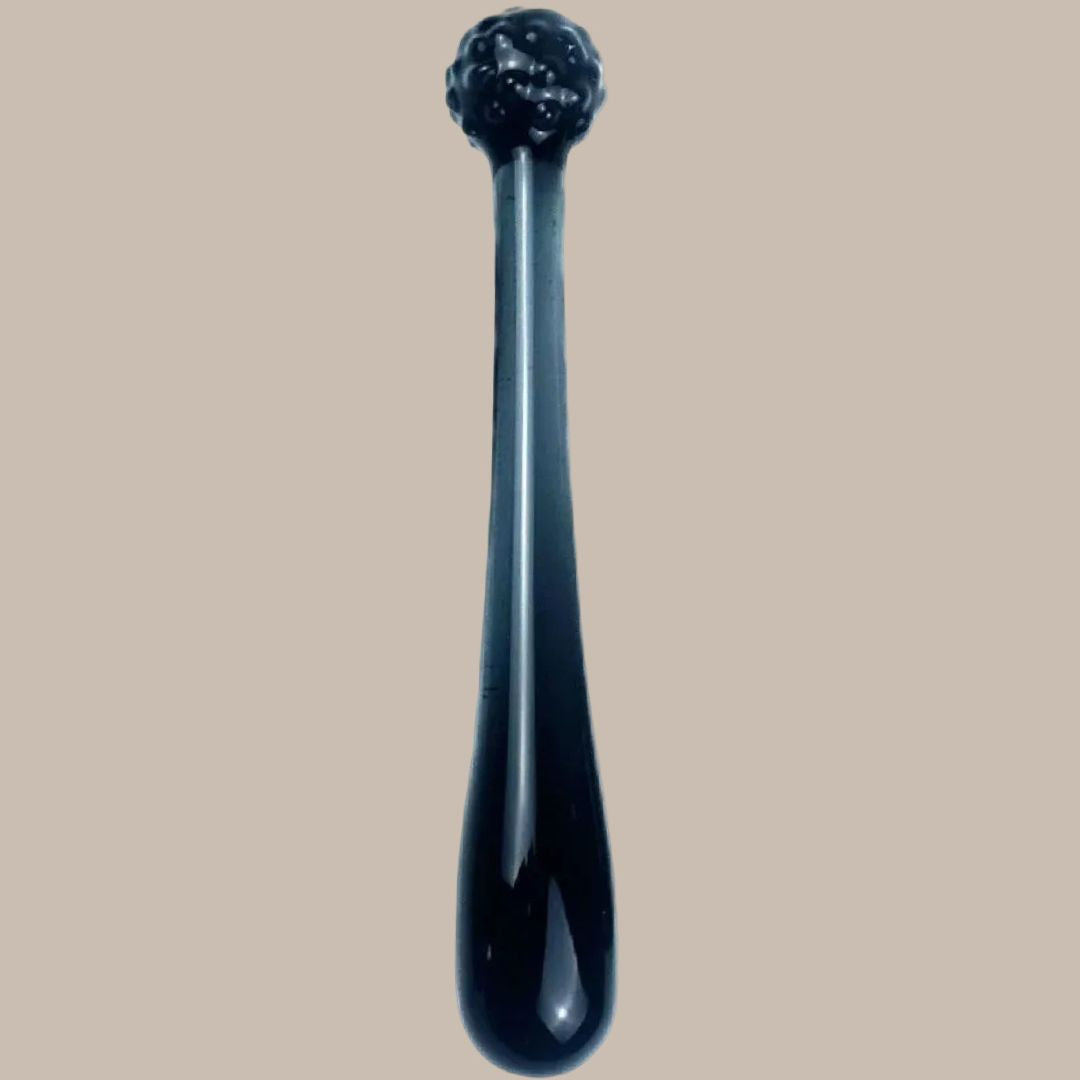 Black Crystal Glass Dildo for Men & Women