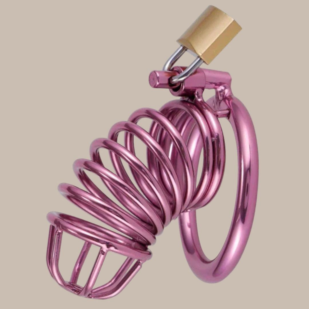 Polished Metal Male Chastity Cage