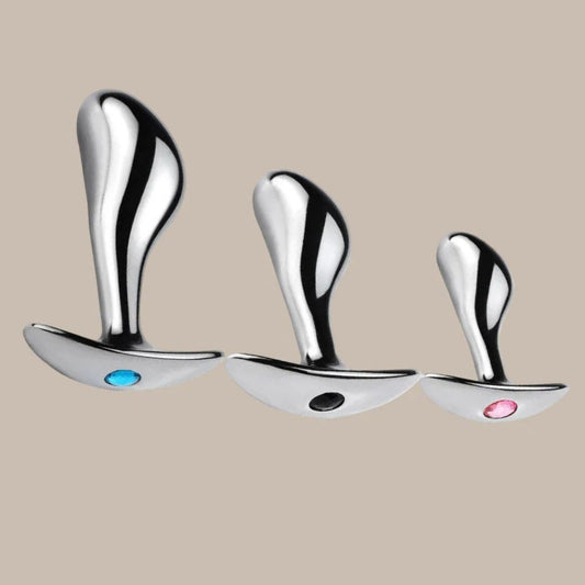 Sophisticated Crystal Metal Plug Trio