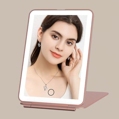 LED Foldable Travel Makeup Mirror